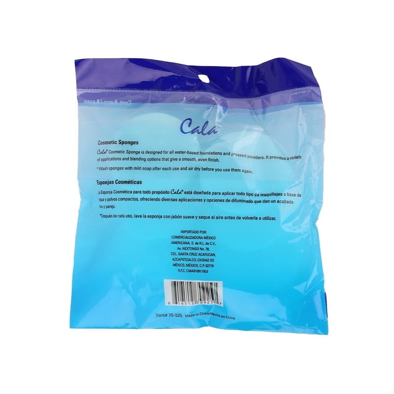 Esponjas cosméticas Cala 8 pzas
