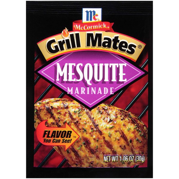 McCormick Grill Mate MESQUITE Marinade 1.06oz (24 Packets)