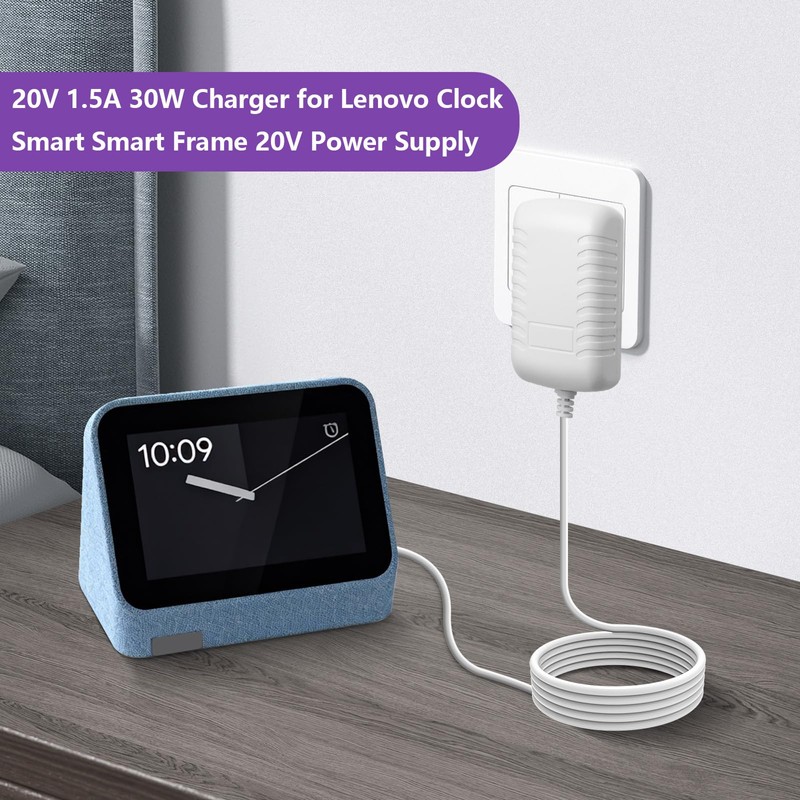 XZGm 20V 1.5A Charger for Lenovo Smart Clock Display Not