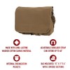 Rothco Vintage Canvas Paratrooper Crossbody Shoulder Bag, Brown