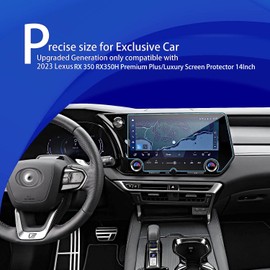 XXCIWP 2025 2024 2026 Lexus RX350h Screen Protector for 2024-2026 Lexus TX 2023-2026 Lexus RX 350 RX350H 14Inch Tempered Glass Protector Film 2023 Lexus RX 350 Accessories