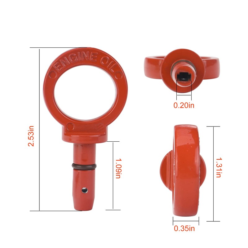 3mirrors Aluminum Oil Dipstick Pull Handle Engine Oil Level Dipstick