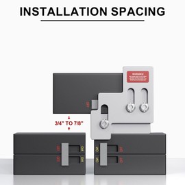 GUETNEU Generator Interlock Kit, 3/4" to 7/8" Spacing, with Screws & Round Shank HSS Drill Bit, for Use On Square D QO or Homeline with a Single Horizontal Throw Main 100A or 125A Panels