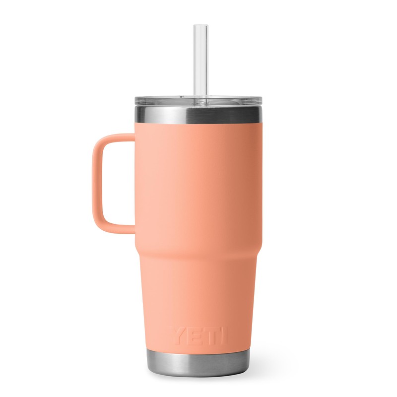 YETI Rambler Straw Cup, Lowcountry Peach, 25 oz