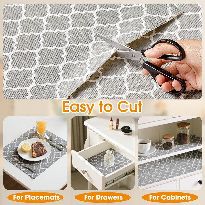 COAVAS Shelf Liner Drawer Liner Cabinet Liner Non-Slip, Textured Kitchen