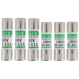 BOJACK Multimeter Fuse DMM-11A and DMM-44 Fast Acting Digital Multi Meter Replacement Fuse (Pack of 6)