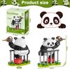 YUPDFGB Mini Panda Building Toy, Panda Building Blocks Toy Bricks,
