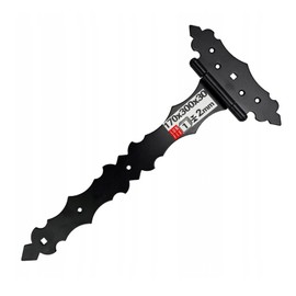 170 x 300 x 2 mm Triangle Hinge Black Steel Powder Coated Decorative Hinge Furniture Hinges Retro