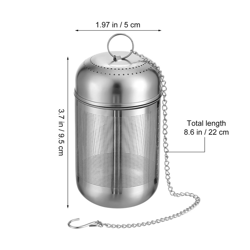 BESTOYARD Stainless Steel Seasoning 9.5cm Ball Mesh Tea Filter, Spice