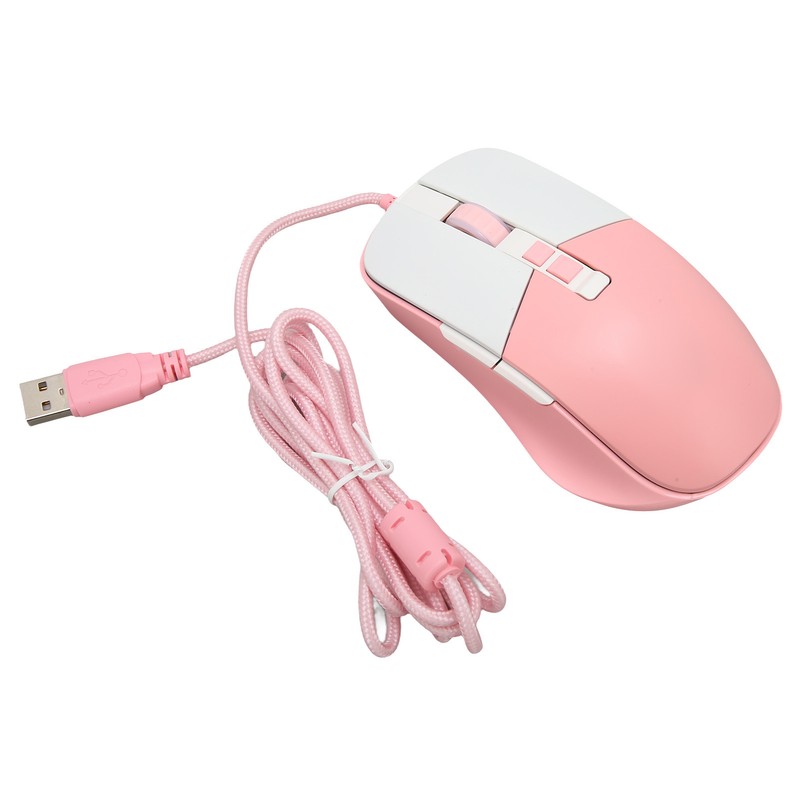 Wired Mouse Ergonomic Streamlined Cool RGB Optical Sensor Gaming Mechanical