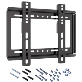 LINK BITS F1442N01 Soporte para Pantalla Fijo de 14” a 42” Pulgadas, 25 Kg de Carga, LED, LCD, PDP, y Smart TV (Materiales Reforzado).