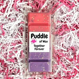 Puddle of Wax - Together Forever Soy Wax Melt Snap Bar - 50g - Fruity Scent - Vegan Friendly - Made in the UK