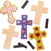 Baker Ross Wooden Magnets "Cross" (Pack of 10) - Easter