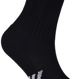 Laulax Boys Seamless Toe Coolmax Football Socks, Black, 8 Years - 13 Years, Size UK 1-6 / Europe 33-39