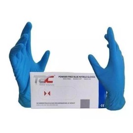 TAC Global Solutions Guantes descartables TAC Global Solutions color azul talle P de nitrilo en pack de 10 x 100 unidades