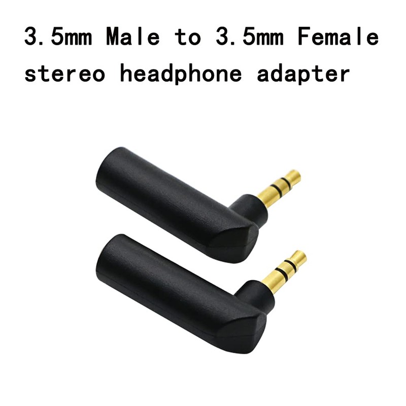rgzhihuifz 3.5mm Angle Male to Female Audio Adapter, 90 Degree
