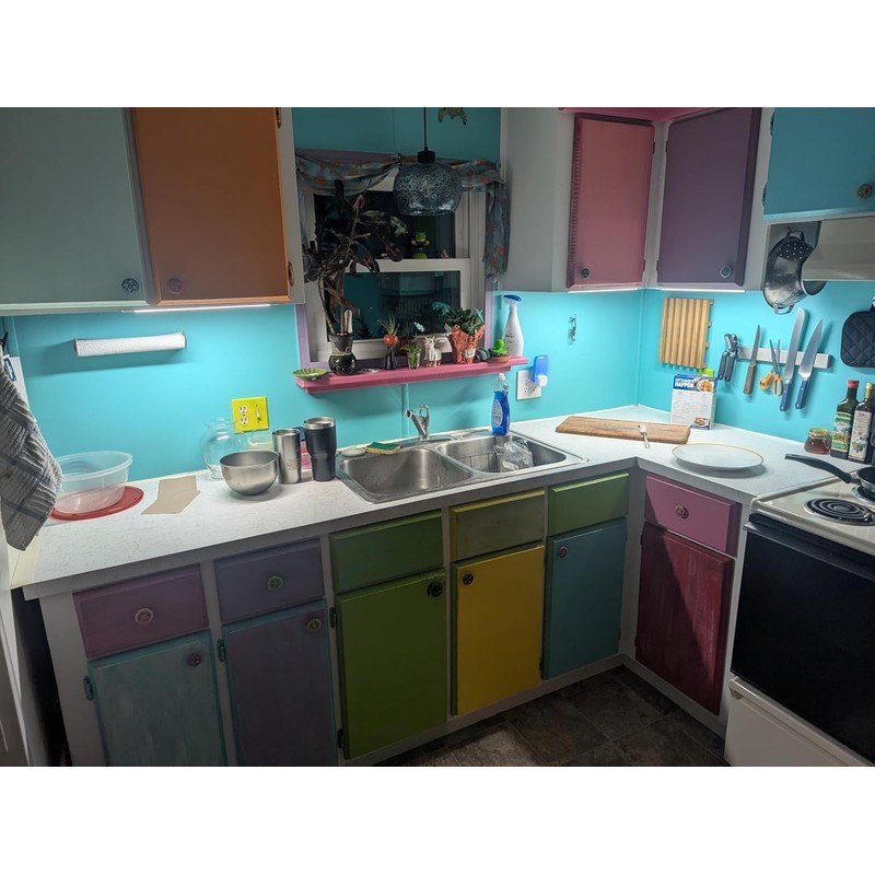 ASOKO 16 Inch Under Cabinet Lights,Plug and Play Under Counter