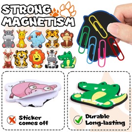 DMIGHT Fridge Magnets for Toddlers 1-3, Animal Refrigerator Magnet for Kids, Baby Educational Gift, Full Back Magnetic Kids Magnets