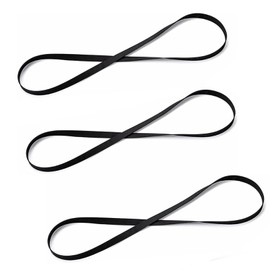 3 Pieces Turntable Belt Different Specifications Machine Recorder Rubber Belt for Repair Replacement Maintenance Most Kinds of Belt-Driven Turntables, 128MM