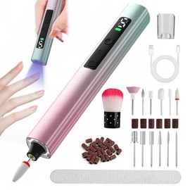 SUPERNIGHT- 【Juego de taladro eléctrico para uñas 2 en 1】El taladro eléctrico inalámbrico para uñas tiene una doble función: quitar y afilar las uñas 