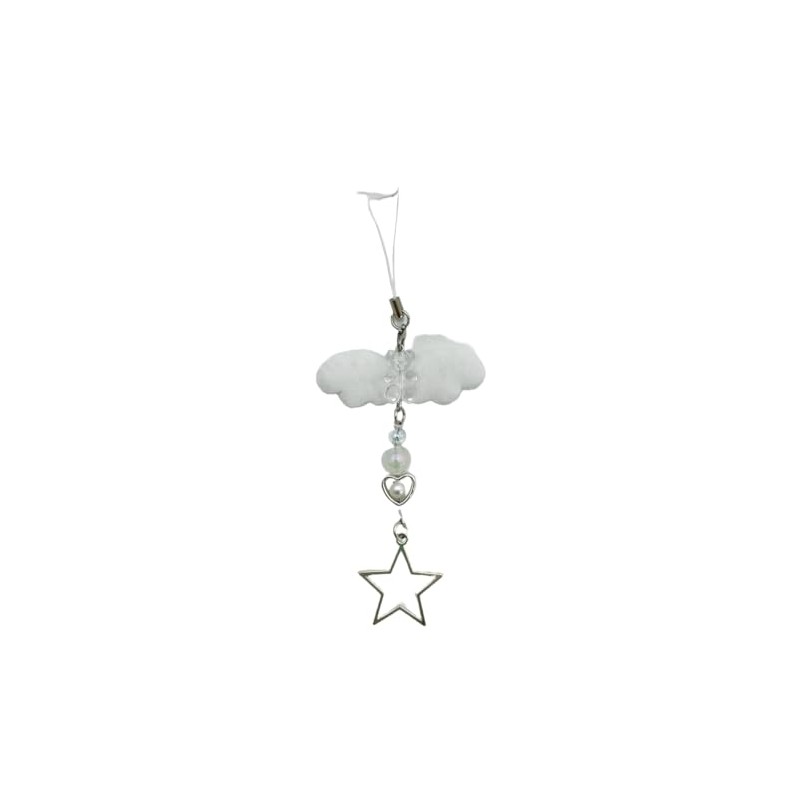 Wigo Star Angel Women's Key Chain, white