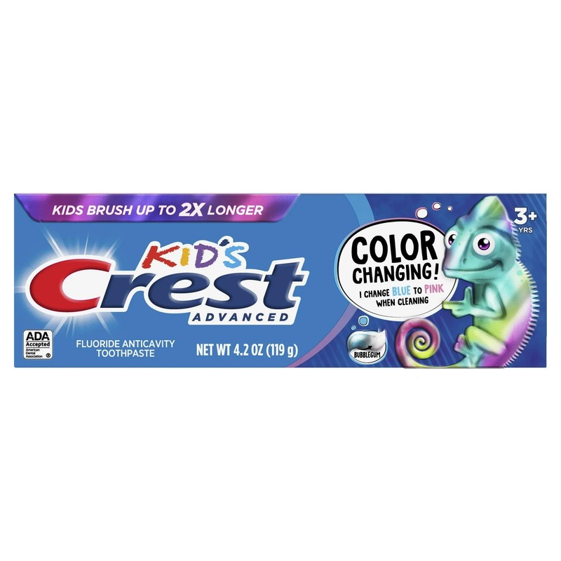 Crest Oral Care, Toothpaste Fluoride Anticavity Bubble Gum 3+ Years,