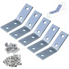 CNQLIS 1-5/8" Strut Channel Angle Bracket Strut Fitting with 4