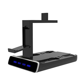 Auriculares de estación de carga de alto rendimiento con 4 controladores de gamepad soporte de carga soporte de carga ABS accesorio de juego de...    
