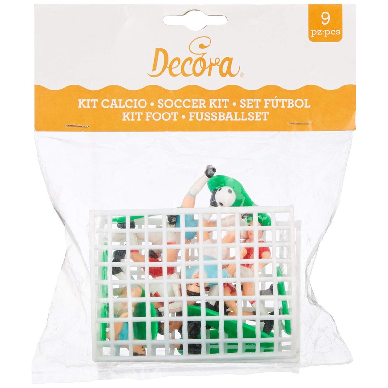 Decora 0816010 9-Piece Football Set with 7 Players and 2