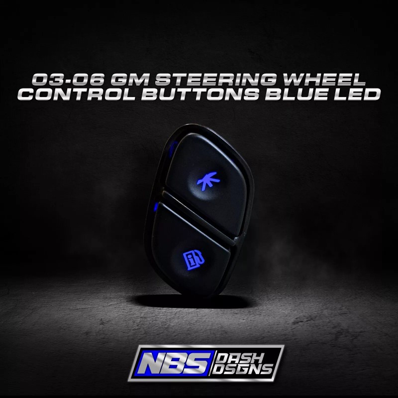 LED 2003-2006 Gm Steering Wheel Control Buttons (Blue Led)