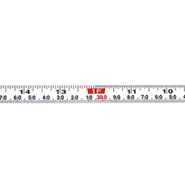 Metal Adhesive Backed Ruler – 1/2 Inch Wide X 3 Meters (10 Feet) Long – Right to Left – Fractional/Metric – 1/16” and 1mm Grads
