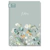 Trendstuff by Häfft A5 Lined Notebook [Minty Leaves] 124 Pages,