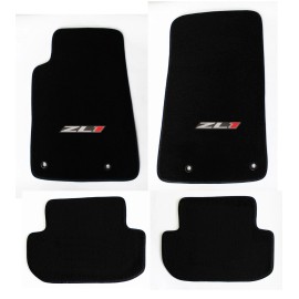 AFM NEW BLACK Carpet Floor Mats 2010 - 2015 Camaro Embroidered ZL1 Logo - 4pc Set