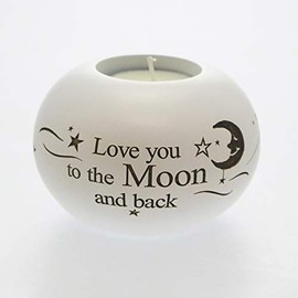 Said with sentiment by Arora Design - Love You to the Moon and Back - Tea Light Holder