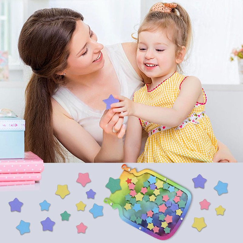 iSuperb Star Reward Jar for Kids, Star Responsibility Chores Chart