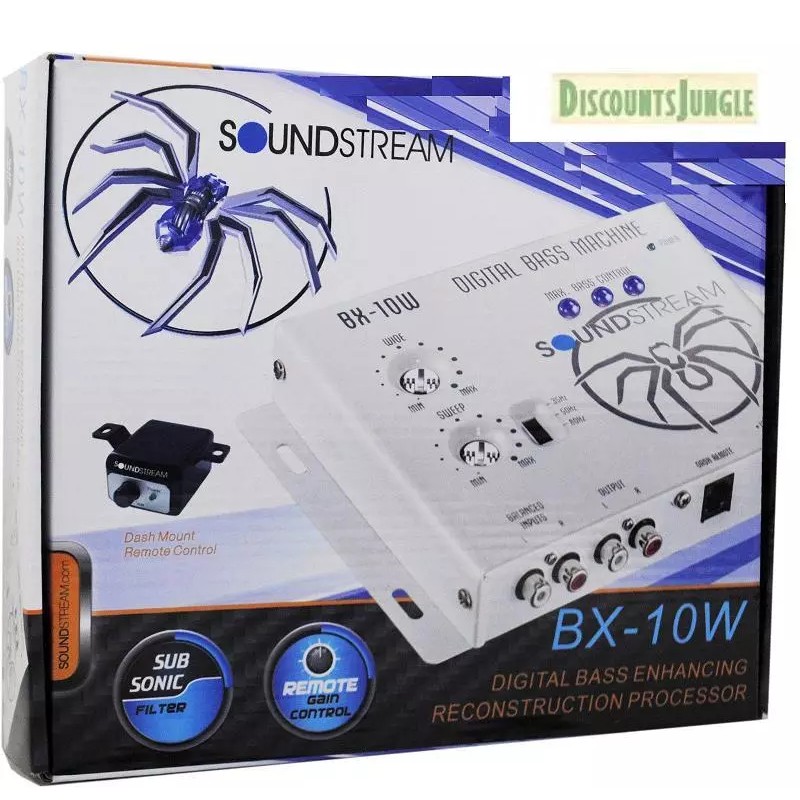 SoundStream BX-10W BX-10 Digital Bass Processor with Remote + 1.5