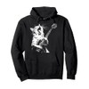 Funny Cat Playing Guitar Pullover Hoodie