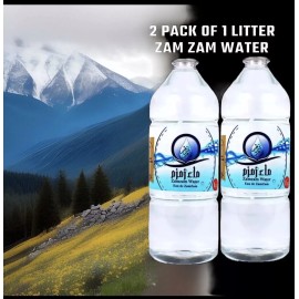 holy zamzam water 1 Litre(Pack Of 2)From Makkah  100% AuthenticShipping From USA