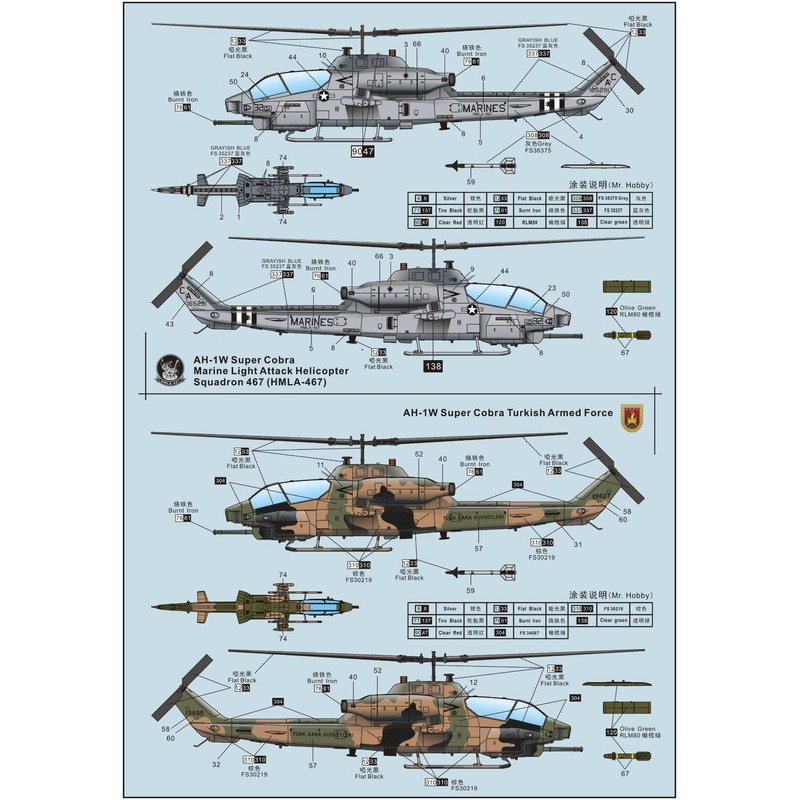Dream Model 1/72 US Marine Corps AH-1W Super Cobra Late