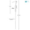 2-Pack Liter 33.8 oz Shampoo Conditioner Pump Dispenser | Fits