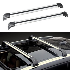 Roof Rack Cross Bars for Volvo XC90 XC-90 2015-2026 Anti-Theft Lockable Roof Rails Aluminum Roof Luggage Rack Carrier(Silver & Black)