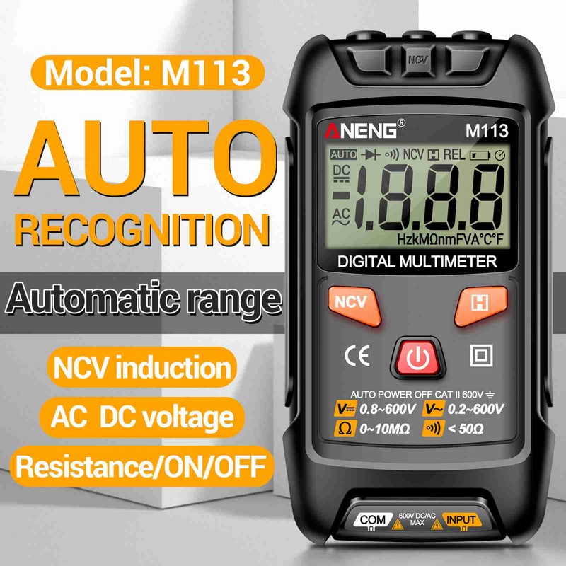 Mini Multimeter 1999 Count Intelligent Identification Digital Multimeter Portable Multifunction