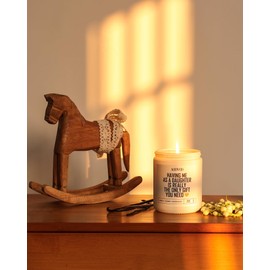 AOOVOO Candle - 9oz Soy Wax Scented Candles, As a Daughter for Mom Candles Gifts, Mothers Day Birthday Gifts for Mom from Daughters, Son