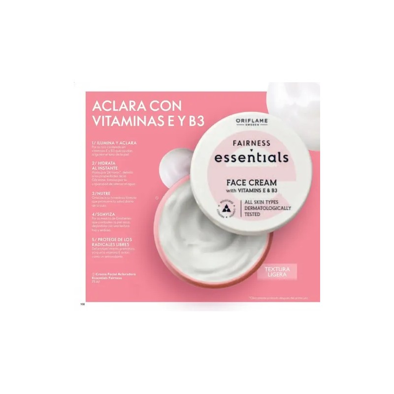 Set Aclarante/vitamina E Y B3, 4 Piezas Facial + Corporal