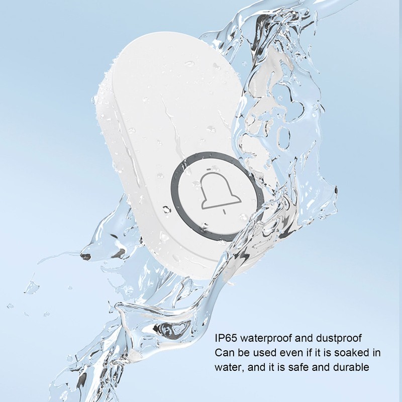 Self Generating Wireless Doorbell IP65 Waterproof Self Powered Doorbell with