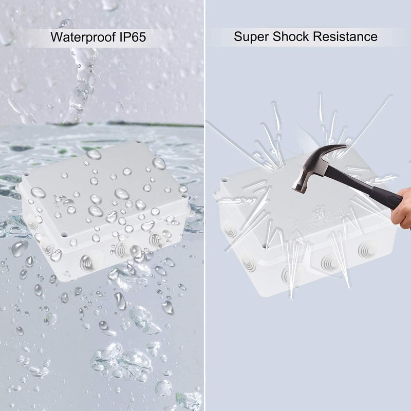 Junction Box Surface-Mounted, Junction Box Waterproof IP65, 15 x 11