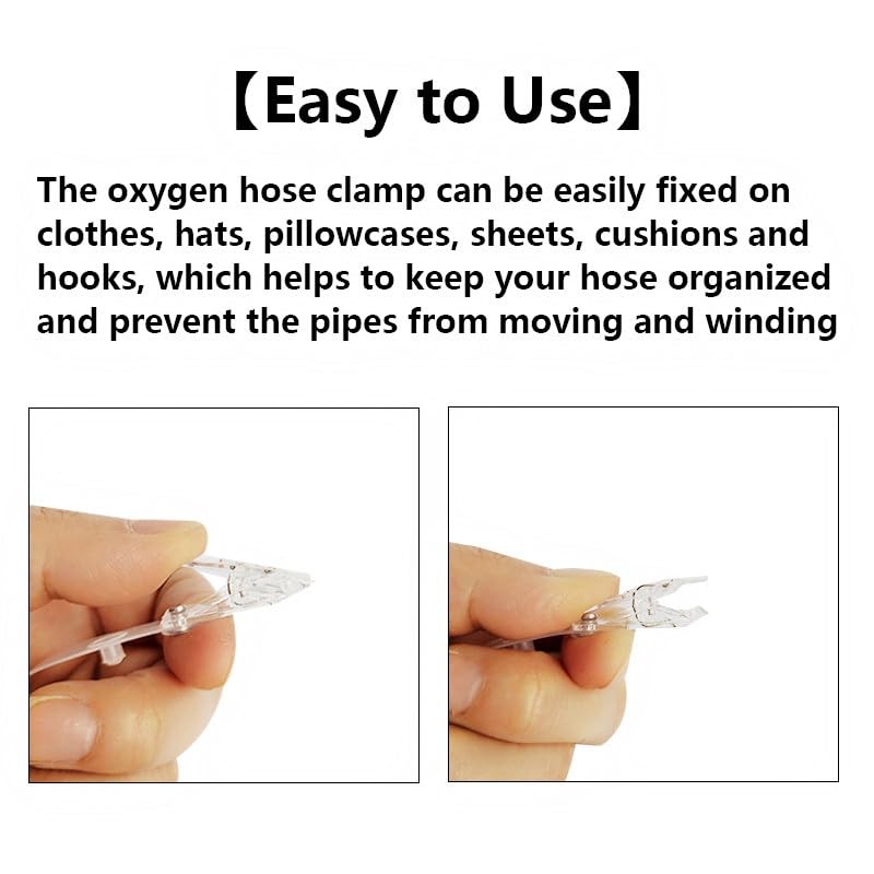20PCS Oxygen Tube Clips，Oxygen Cannula Holder, Oxygen Tubing Ear Protector, Anti-winding