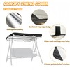 Patio Swing Canopy Replacement Top, 65x45/75x45/78x47 Outdoor 2/3 Seater Porch