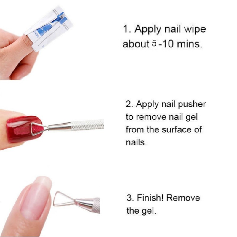 AKOAK Stainless Steel Nail Art Cuticle Pusher,Triangle Cuticle Peeler Scraper