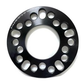 Dress-Up-Club Original Aluminum Forged Spacers, 2 Piece Set, 0.2 inch (5 mm) for 5H, Compatible PCD-114.3/100/120/112-127 [Made of Lightweight and High Strength Aluminum Forging]